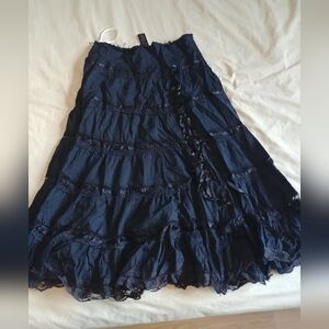 Elegant Black Lace Skirt